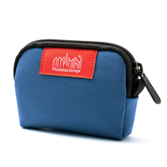 Manhattan Portage CORDURA® Coin Purse With Zipper Closure Pouch Eclectic Colors Credit Card ID Card Jewelry Keys Water Resistant Gift Lightweight Everyday Carry Carry (Navy)