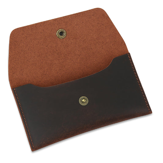 The Antiq Currency Pouch, Genuine Leather Currency Organiser, Travel Wallet for Him and Her, Handmade, Utility Pouch, Leather Money Pouch, Leather Currency Envelope (Brown), currency_pouch_002_Brown