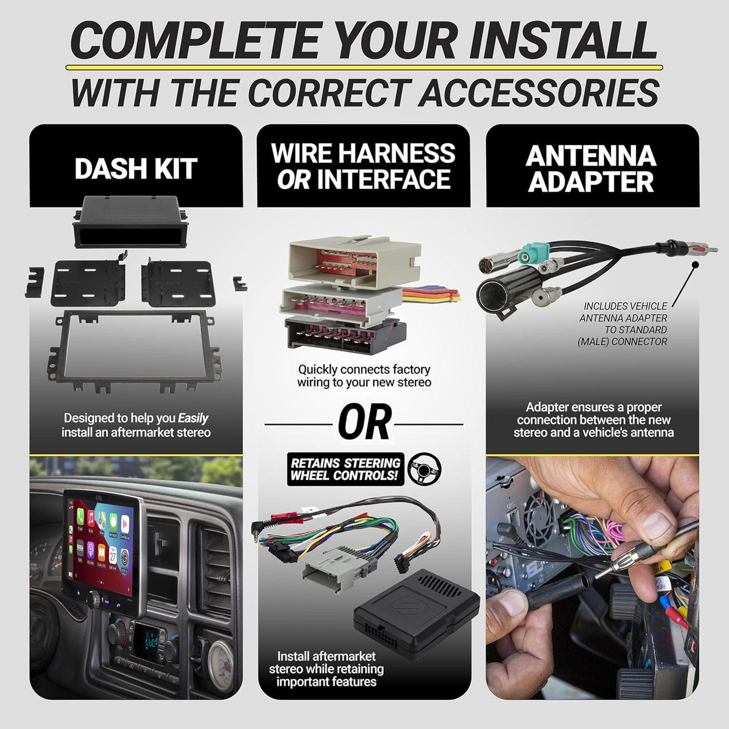 HA08BCB 1998-11 Scosche Aftermarket Radio Wiring Harness with Crimp Connectors for Select Acura and Honda - Aftermarket