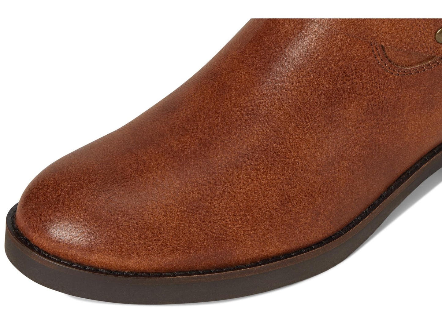 FRYE AND CO. Womens Kellie Harness Wide Calf Cognac 6.5 Medium