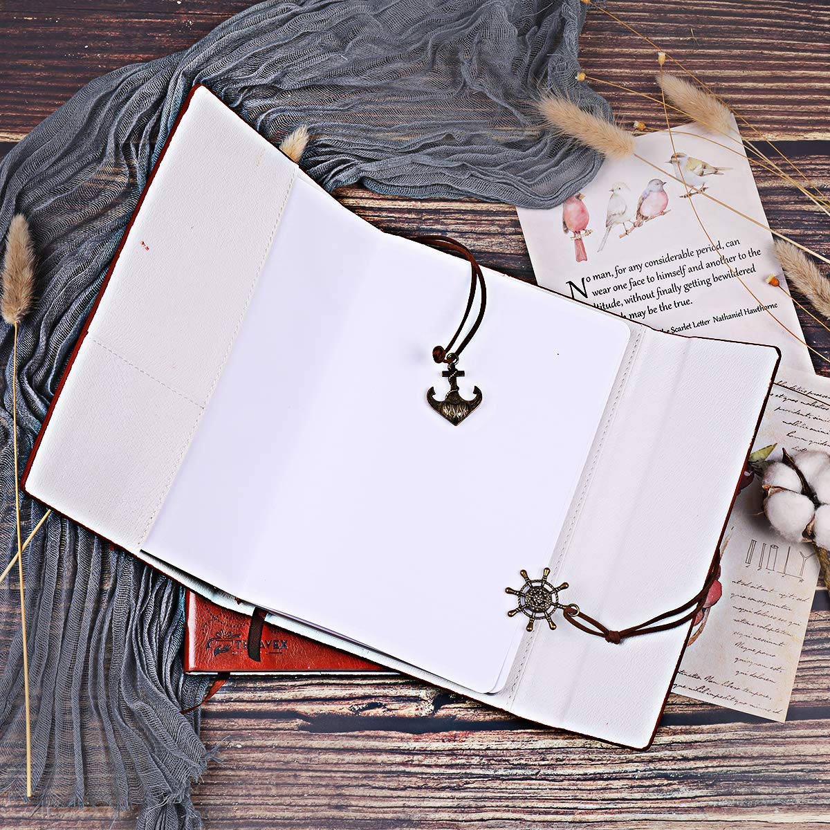 Dad To Daughter Gifts with Inspirational Quotes - Retro Tree of Life Faux Leather Cover Writing Journal, Personal Diary, Lined Journal, Travel, Notebook, Writers Notebook, Refillable for Teen Girls
