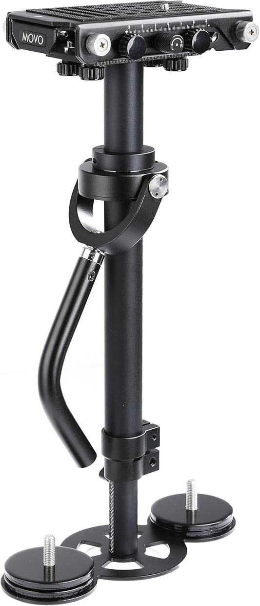Movo VS3000PRO 4.4 LBS Telescoping Video Stabilizer System with Micro Balancing and Quick Release Platform - For DSLR