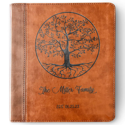 STARKENBURG COMPANY Personalized Family Bible, Custom Engraved ESV Family Journaling Study Bible, For Anniv. & Wedding Gifts