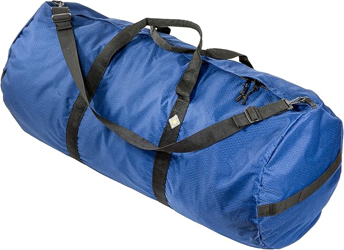 North Star Sports Foldable Duffle Bag for Travel, Gym & Outdoor Camping | Tough and Packable Sport Equipment Bag & Gear Organizer | Heavy Duty Large Duffel Bags for Traveling
