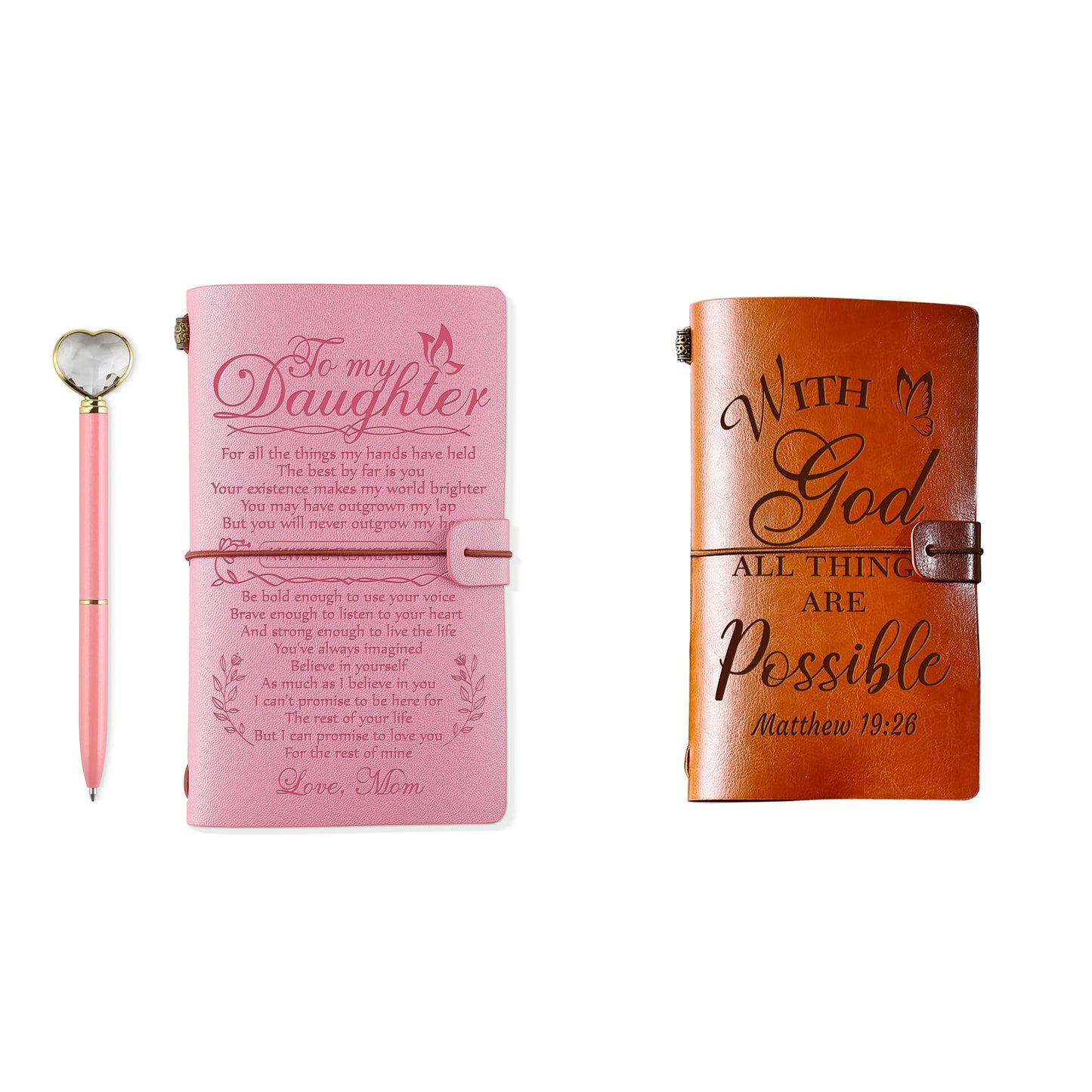 PRSTENLY Daughter Leather Journal+ Christian Leather Journal