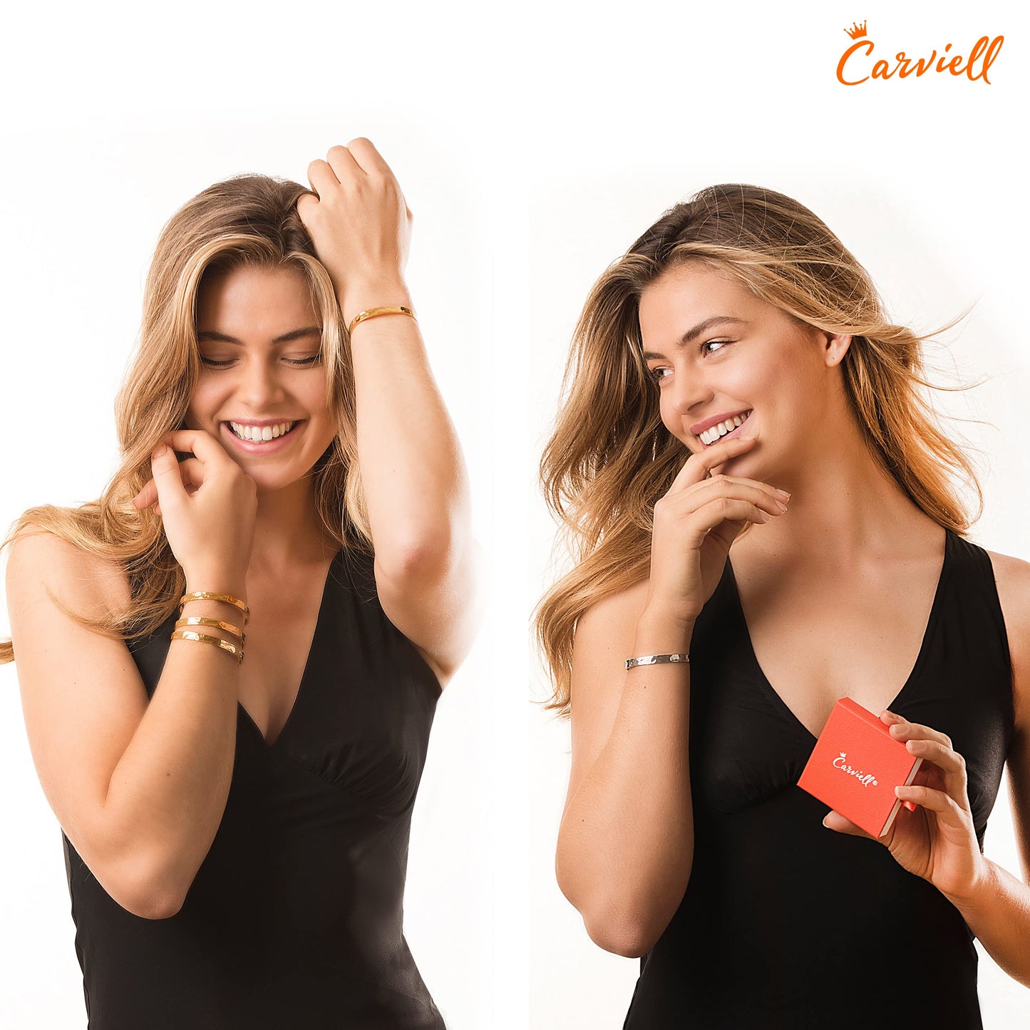 Carviell Bracelet - Gift for Mom from Daughter, Happy Birthday Mom Gifts, Mother's Day Gifts, Best Mom Ever Stainless Steel Cuff