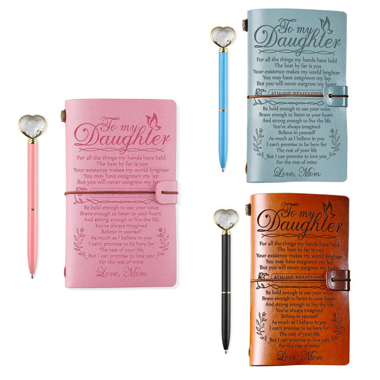 PRSTENLY 3Pcs Daughter Leather Journal from Mom