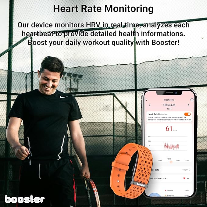 Booster Smart Bracelet, Wearable Activity & Fitness Tracker Band, 24H Sleep Tracker, All-Day Continuous Heart Rate Blood Pressure Stress HRV Monitor, 120+ Sport Modes Smart Wristband, Textile Pink
