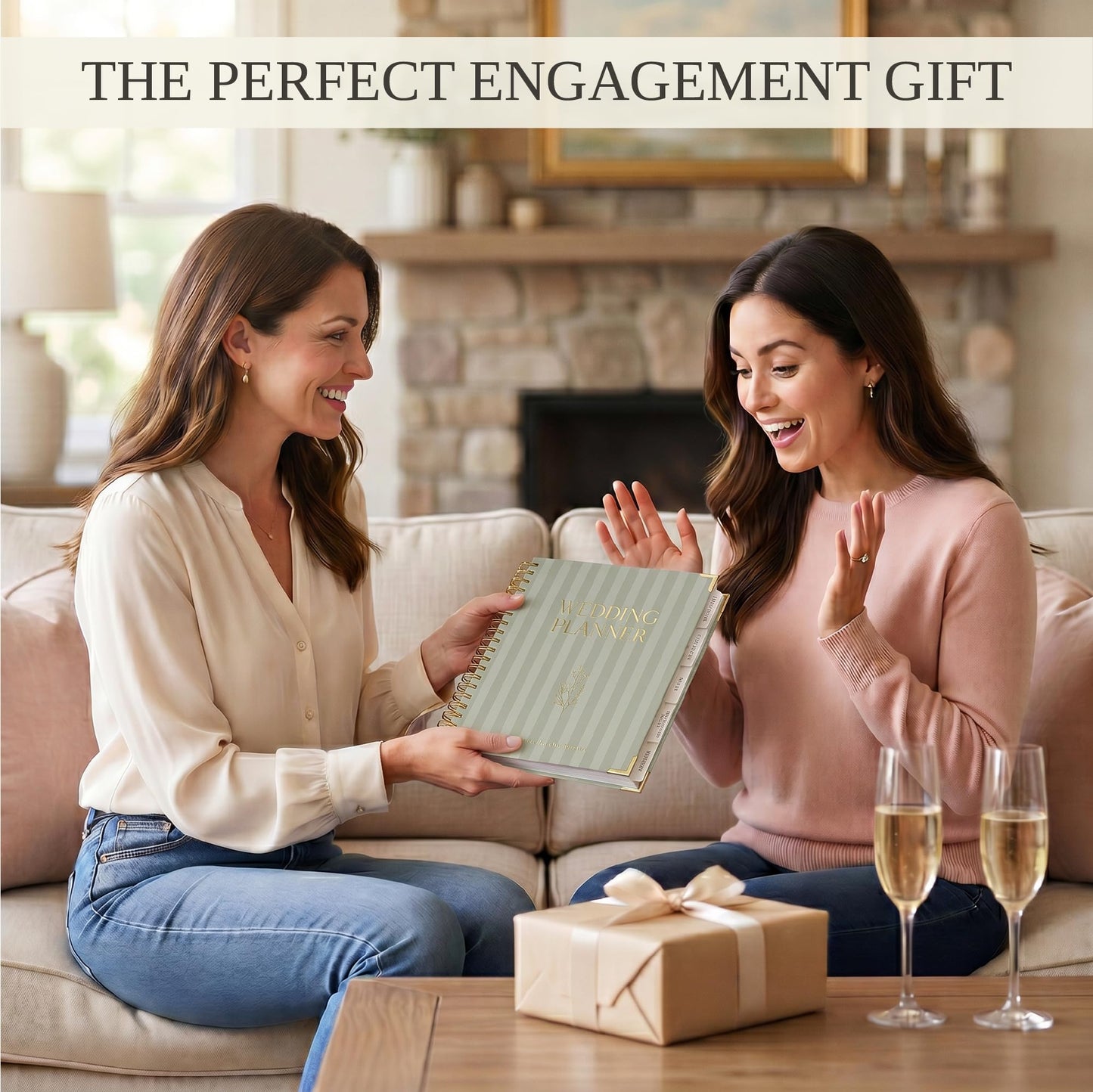 Beautiful Wedding Planner Book and Organizer - Perfect for Detailed Planning Of Your Big Day - Unique Engagement Gift for Newly Engaged Couples, Future Brides and Grooms
