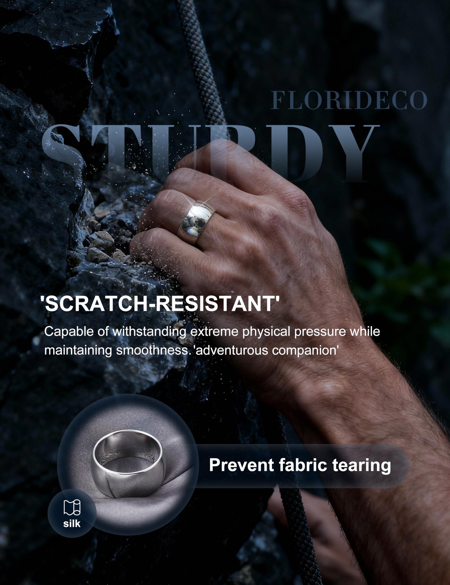 Florideco 10mm Stainless Steel Ring Wedding Bands for Women Mens Ring Wedding Band Plain Dome High Polished Size 6