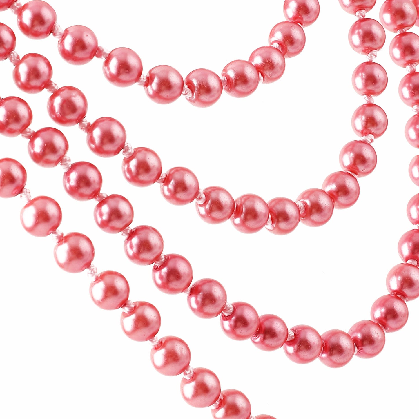BABEYOND Long Pearl Necklace Faux Pearls Necklace Set Beaded Long Pearls Necklace 1920s Gatsby Costume Jewelry (Wine red)