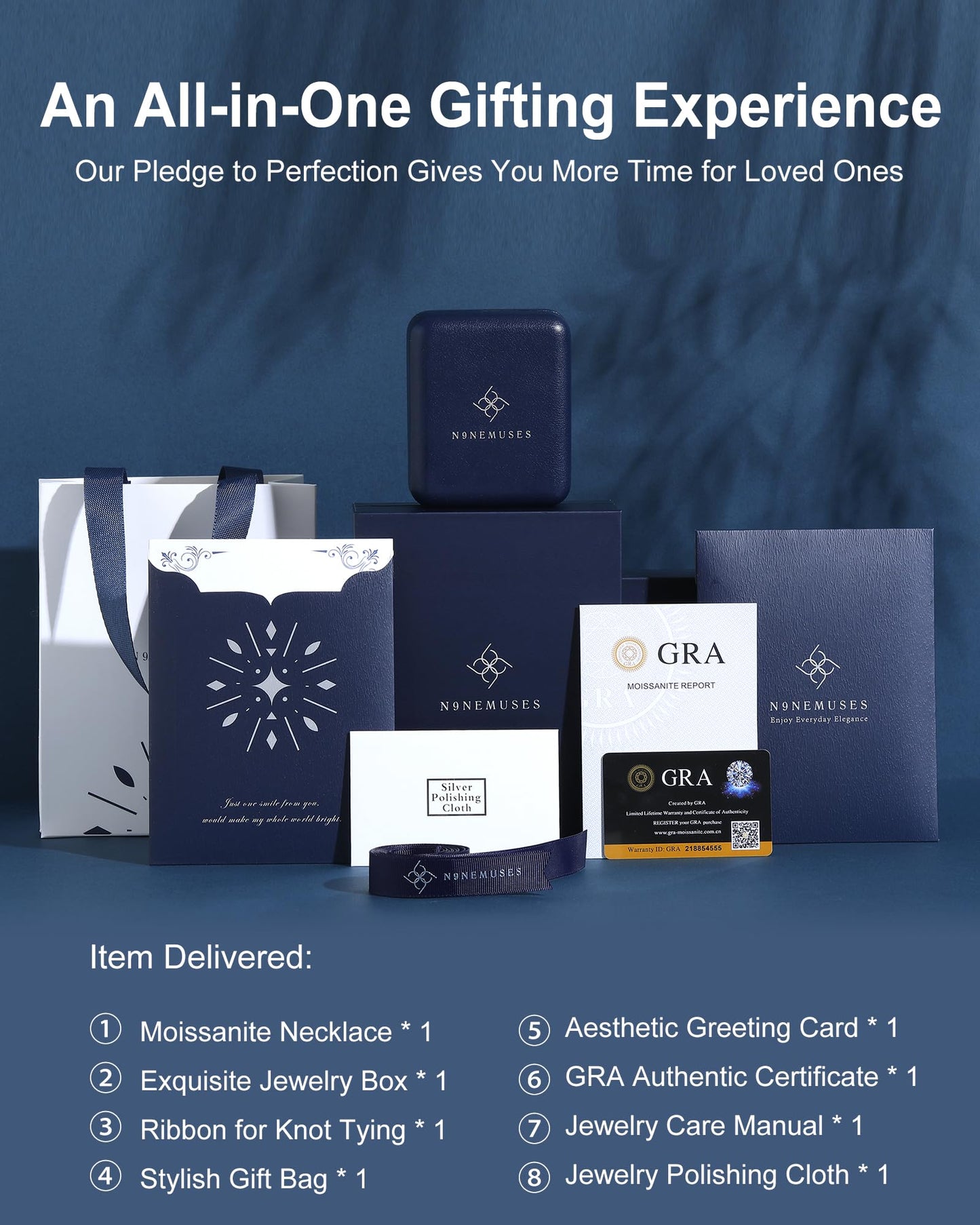 N9NEMUSES Rose Heart Pendant Necklace for Wife, 3CT Moissanite 925 Sterling Silver Necklace, Wedding Anniversary Birthday Christmas Valentines Day Jewelry Gifts for Wife Girlfriend Mom Daughter