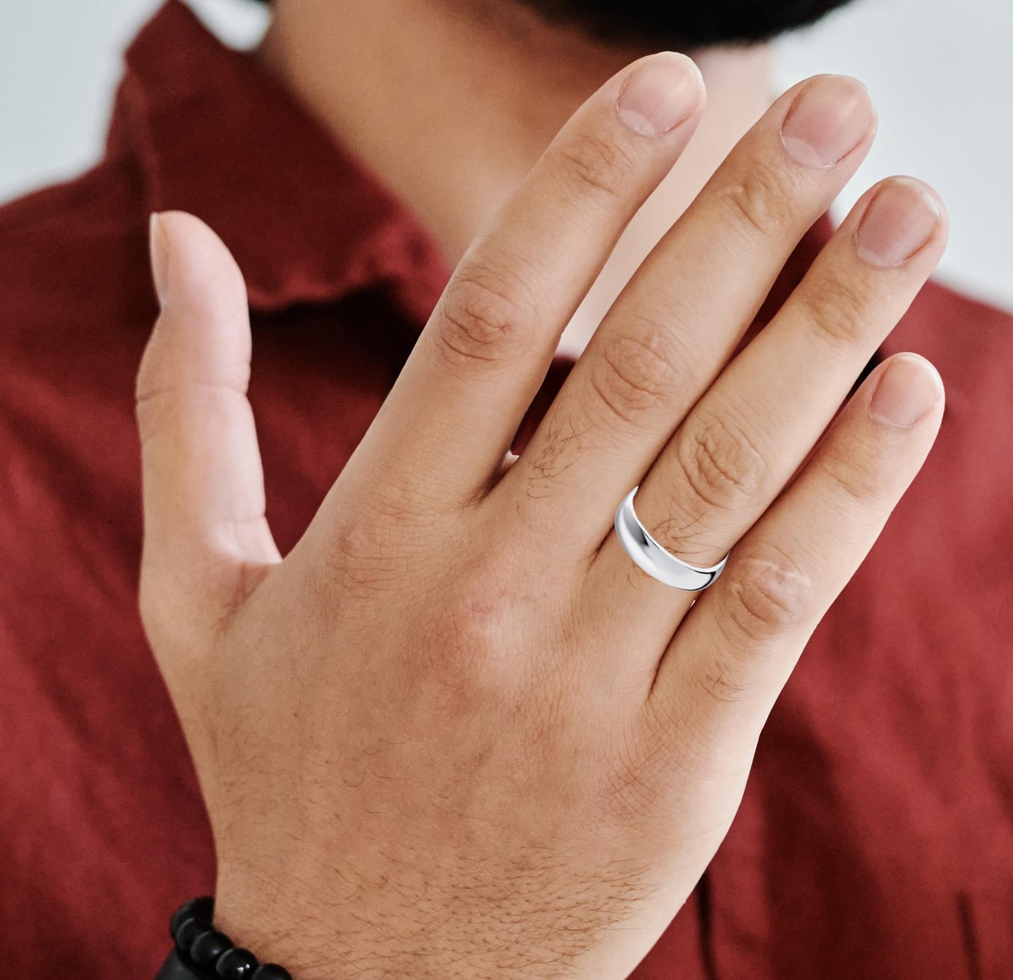 Savlano 925 Sterling Silver 5MM Half - Round Wedding Band Ring for Women and Men Comes in 5-14 Sizes with Gift Box - Made in Italy (8)