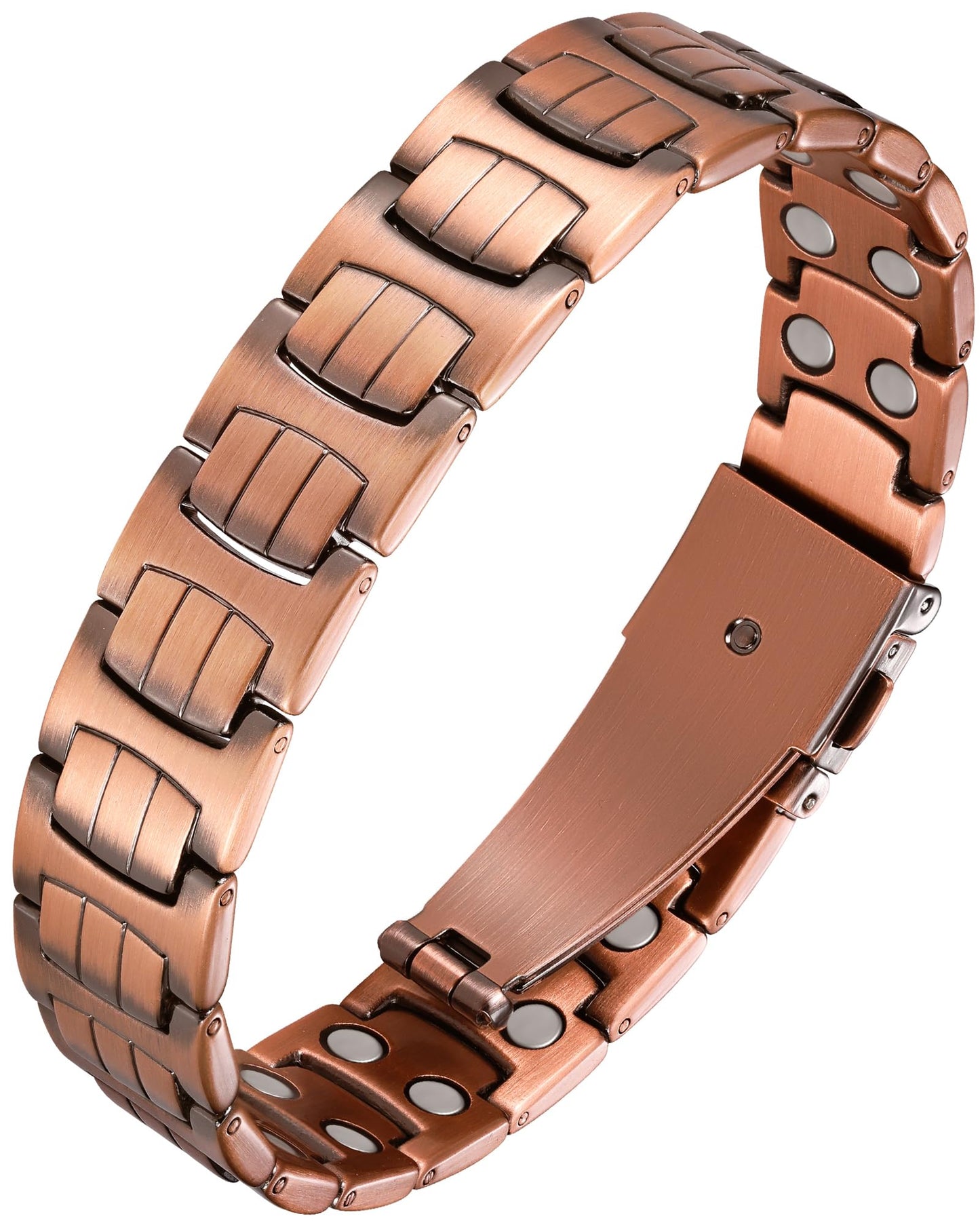 Feraco Copper Bracelet for Men,Magnetic Therapy Cooper Bracelets with 3800 Gauss Magnets, Men's Jewelry for Anniversary Father's Day