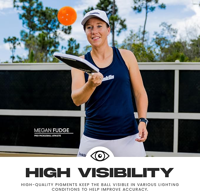 Franklin Sports X-40 Outdoor Pickleballs - Official Ball of USA Pickleball, APP Tour + US Open - Regulation Size