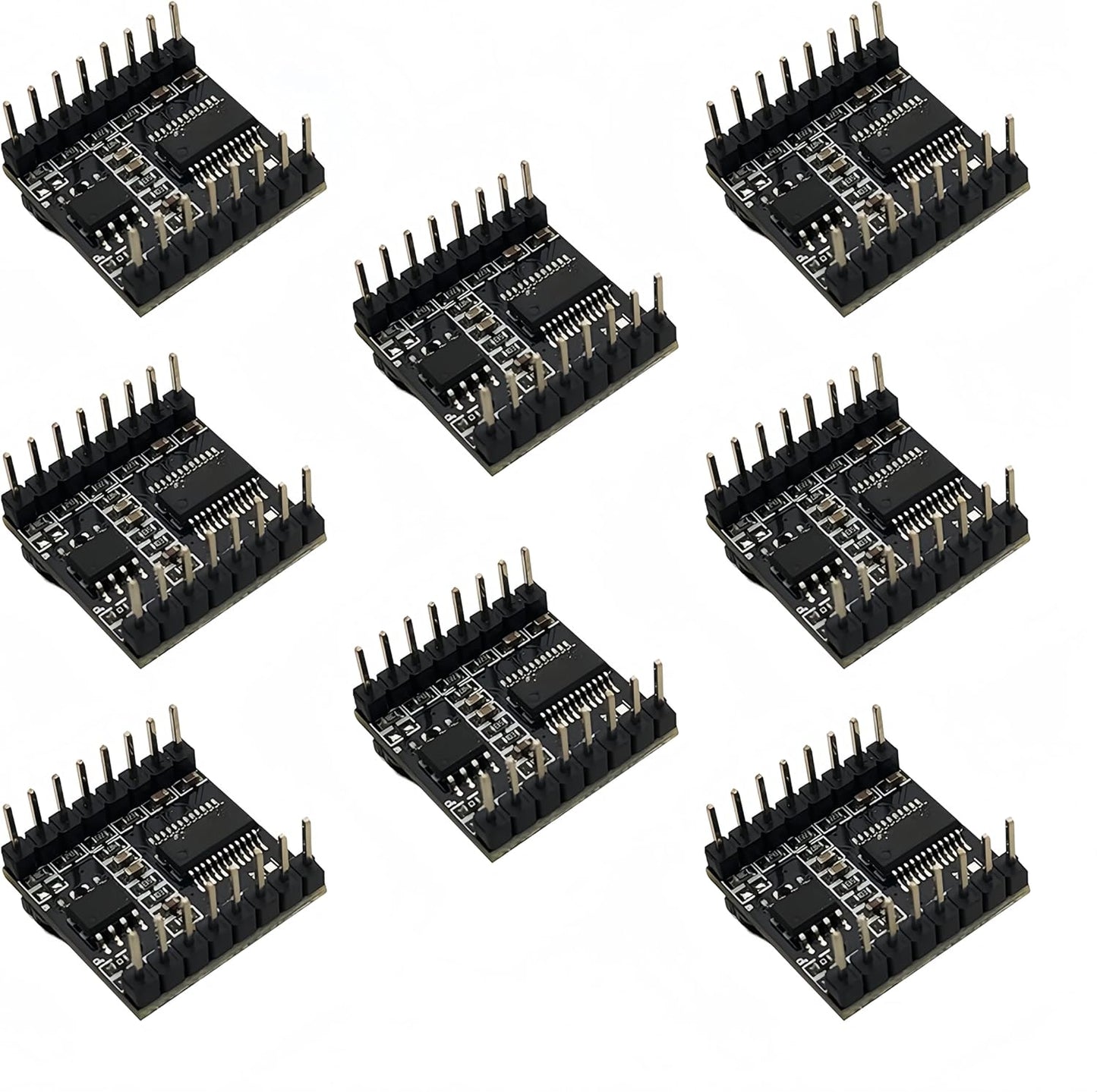 Yuuhseel 5PCS 16P MP3 Support TF Card Mini Player Module Audio Voice Music Module Compatible with DFPlayer Code