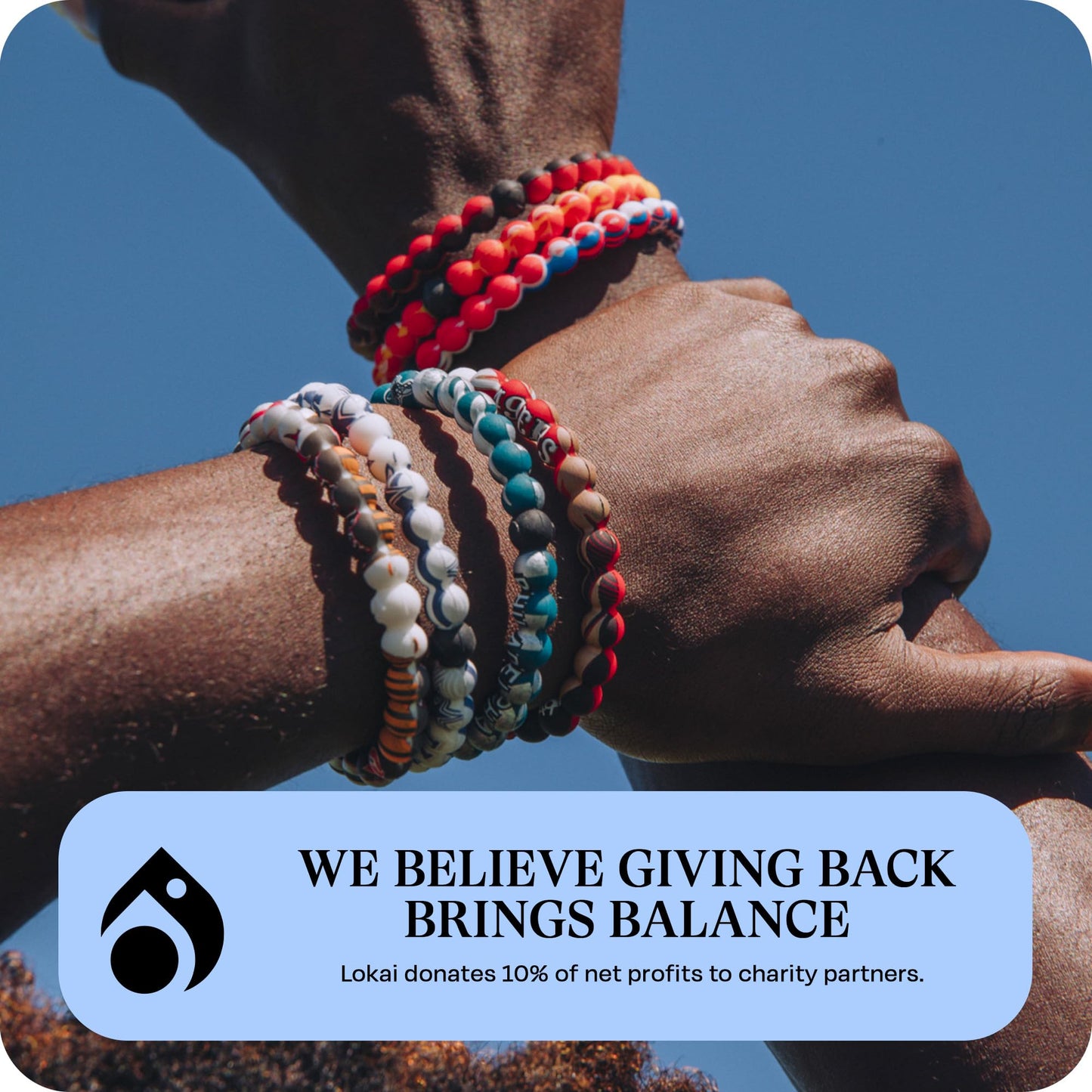 Lokai Silicone Beaded Bracelet for Men & Women, NFL Football Collection - Washington Commanders, Medium - Silicone Jewelry Fashion Bracelet Slides-On for Comfortable Fit
