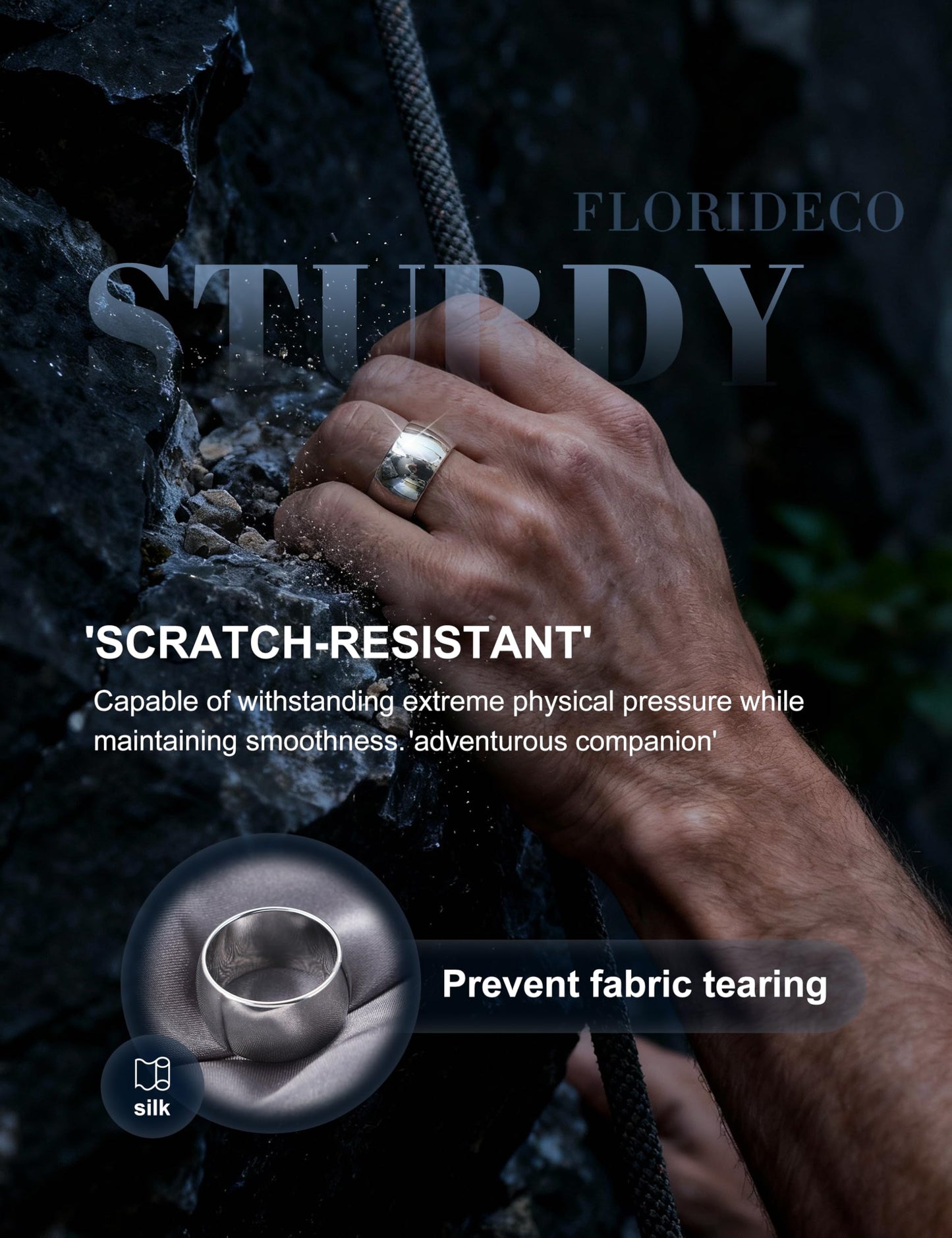 Florideco 12mm Stainless Steel Ring Wedding Bands for Women Mens Ring Wedding Band Plain Dome High Polished Size 6