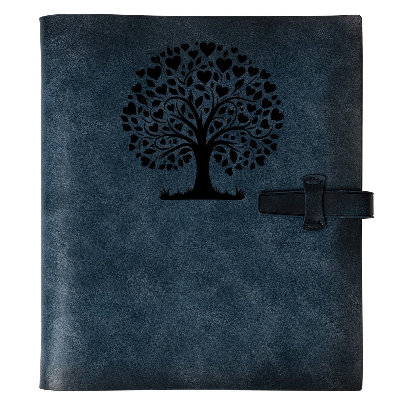 Photo Album 4x6 200 Photos,Genuine Leather Photo Albums with Writing Space with 30 Writing Paper, Travel Family Wedding Kids Graduation Ultrasound Baby Picture Album Scrapbook Photo Album（Love Tree）