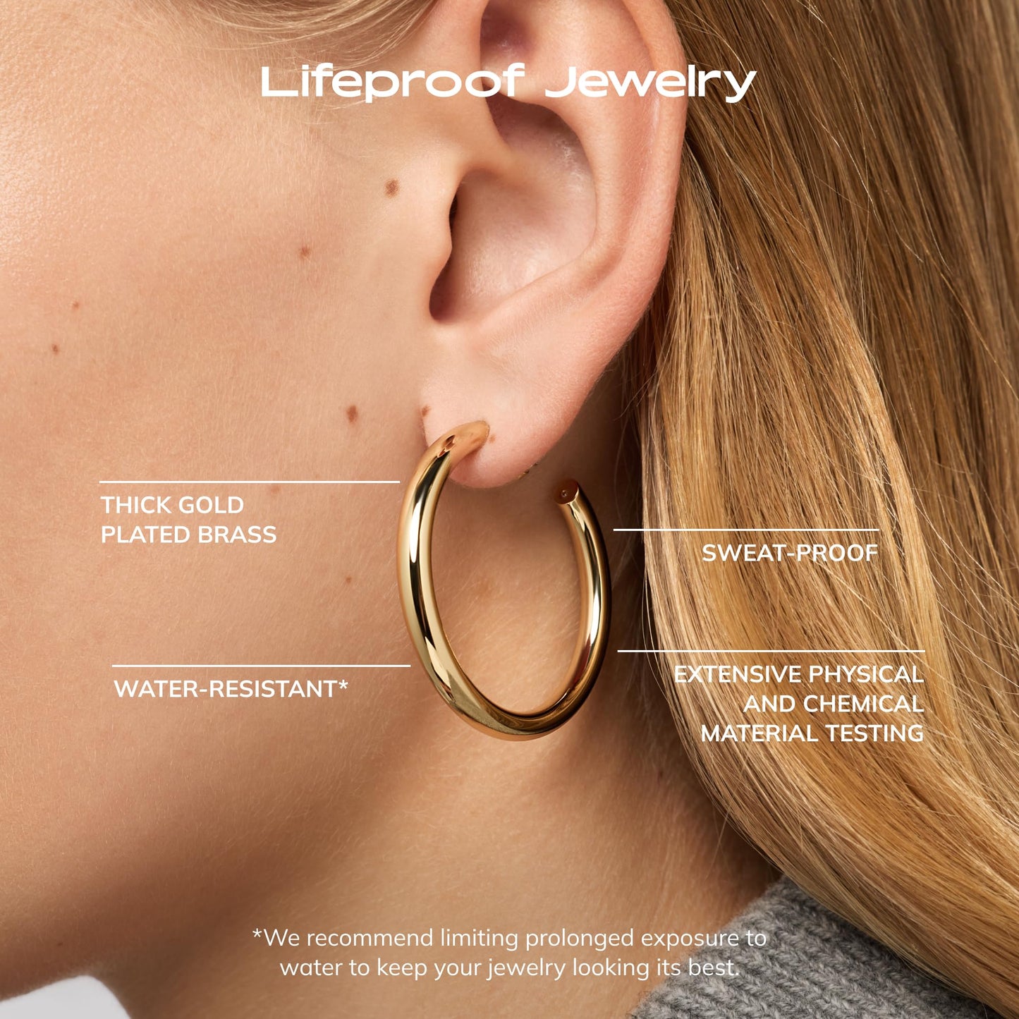 Ana Luisa Hoop Earrings for Women - Sterling Silver, 14K Gold Plated & Silver Rhodium Plated Assorted Earring Styles - Dainty, Small Gold Hoop Earrings for Daily Wear - Hypoallergenic & Tarnish-Free