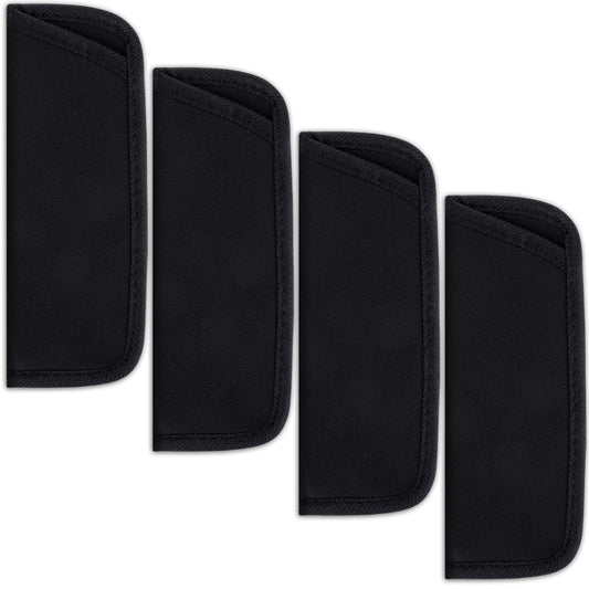 Xthrotsenk 4 Pack Eyeglass Case Soft Slip in Glasses Cases Black Eyeglasses Holder Protective Case for Travel Sunglasses Case Pouch Fabric Spectacle Pouch Soft Glasses Sleeve Holder