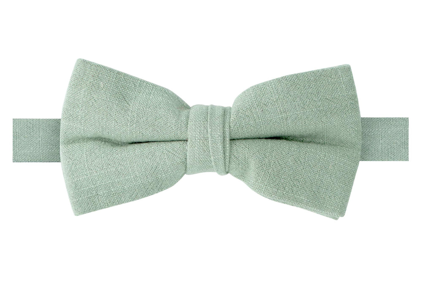 Spring Notion Mens' Linen Blend Suspenders and Bow Tie Set for Groomsmen Wedding, Sage 48 Inch