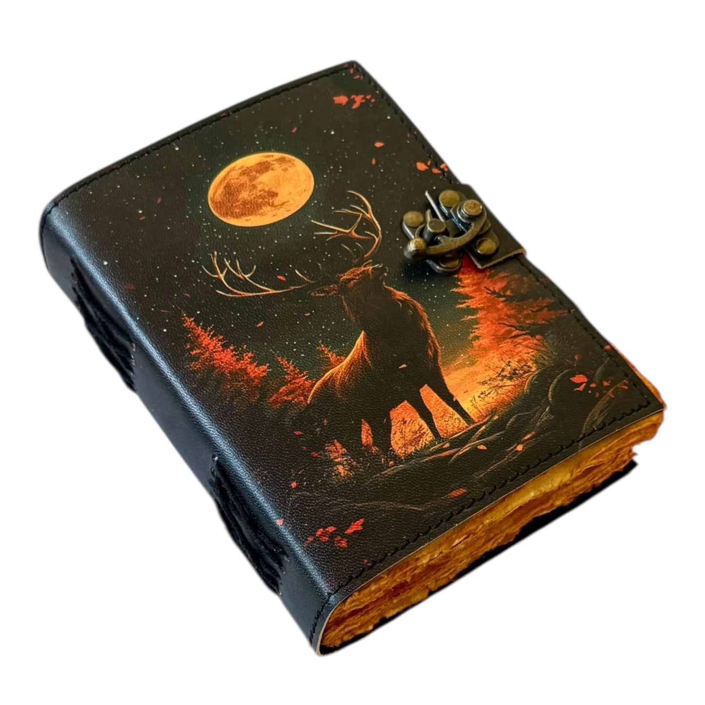 Blank Spell Book Of Shadows Deer hunting antler Grimoire Leather Bound Journal Book of shadows Journal Wiccan Notebook Log book Antique Witchcraft Supplies Daily Journal Adventure Greek Mythology Goddess