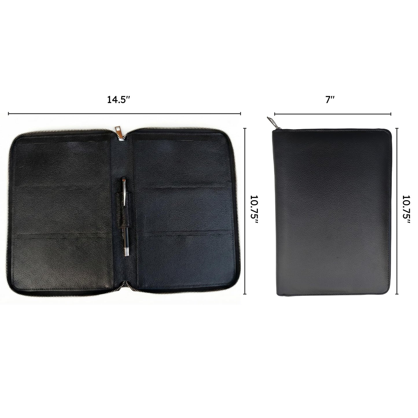 Evermart Deals Full Grain Leather Checkbook Cover for Multiple Check Books - Checkbook Organizer for Up to 6 Books With Duplicate Checks - Checkbook Holder for Women and Men - Gift for Fathers