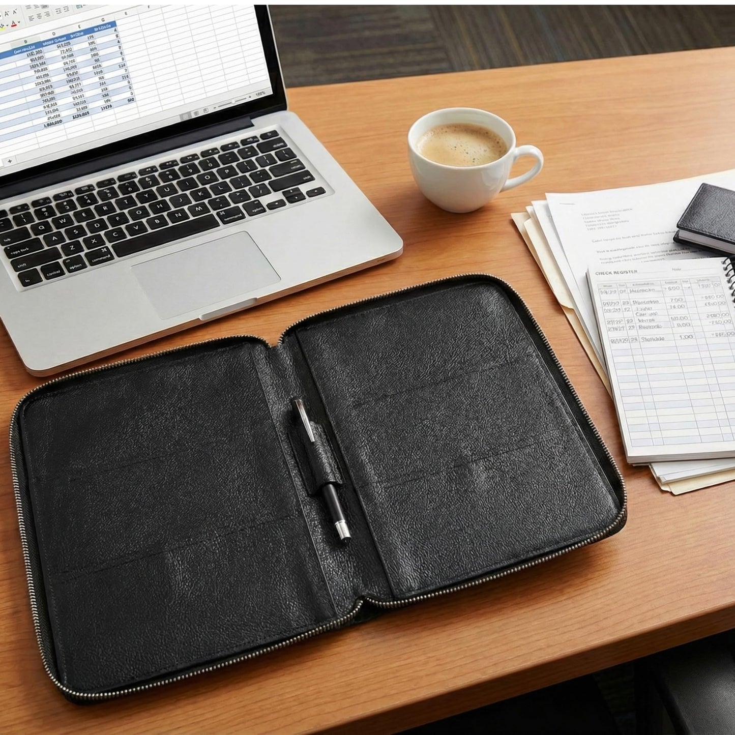 Evermart Deals Full Grain Leather Checkbook Cover for Multiple Check Books - Checkbook Organizer for Up to 6 Books With Duplicate Checks - Checkbook Holder for Women and Men - Gift for Fathers