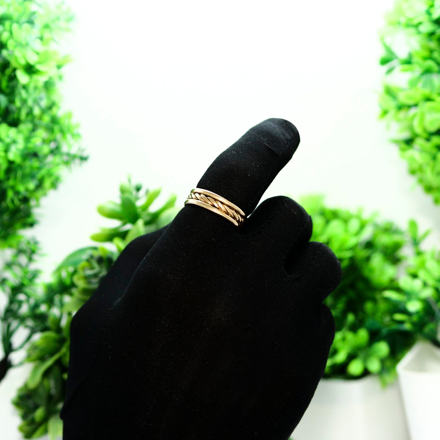 Krishnaa Jewels Pure Copper Classic HandCrafted Band Ring Gift Jewelry for Men and Women (3)