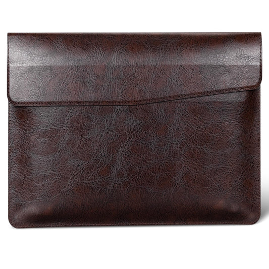 CPNVWA 13 Inch Leather Laptop Sleeve for MacBook Neo (Apple A18 Pro) & MacBook Air 13 Inch M5 M4 M3 M2 M1 & MacBook Pro 13 Inch M2 M1,Protective Case Cover with Magnetic Closure,Vintage Mocha Brown
