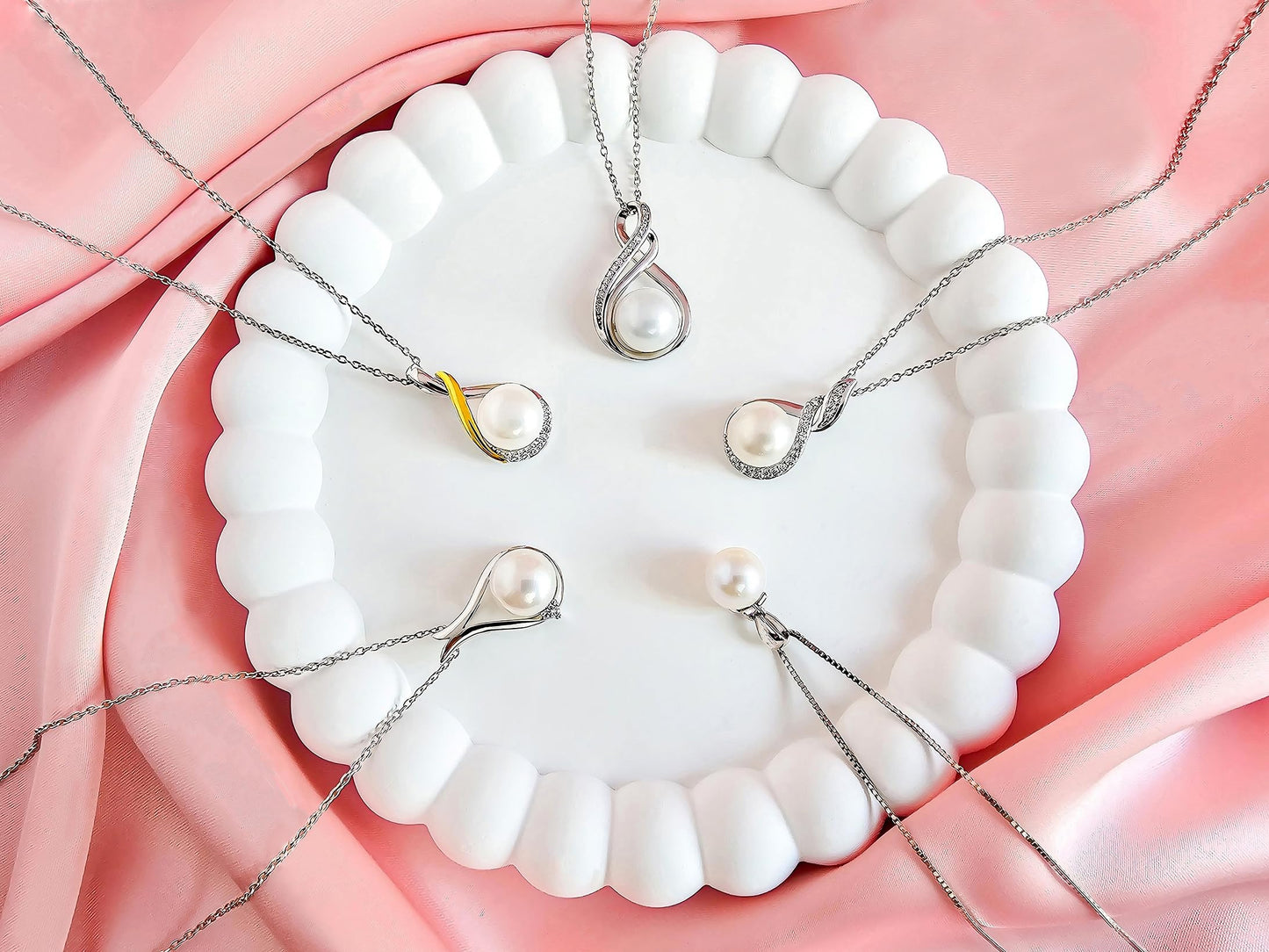 Gifts For Wife Wedding Anniversary - mothers day gifts - AAA+ Real Pearl Necklaces For Women (18k Gold Platting 925 Sterling Silver) mother's day necklace ideas Birthday Freshwater Pearl Necklace