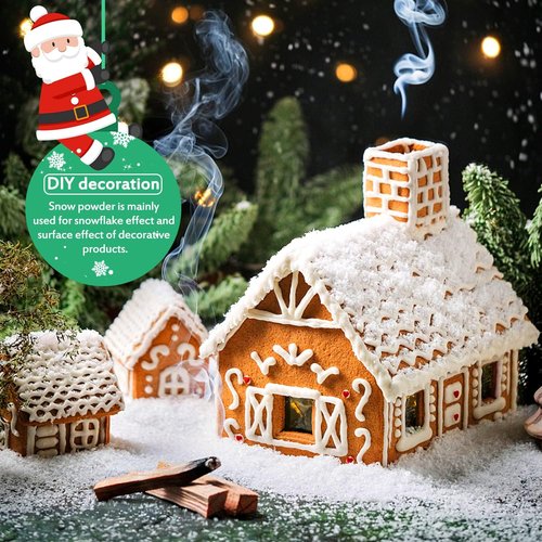 Hatisan 23 Ounces Artificial Snow Decoration - Instant Dry Fake Snow for Christmas Crafts & Displays