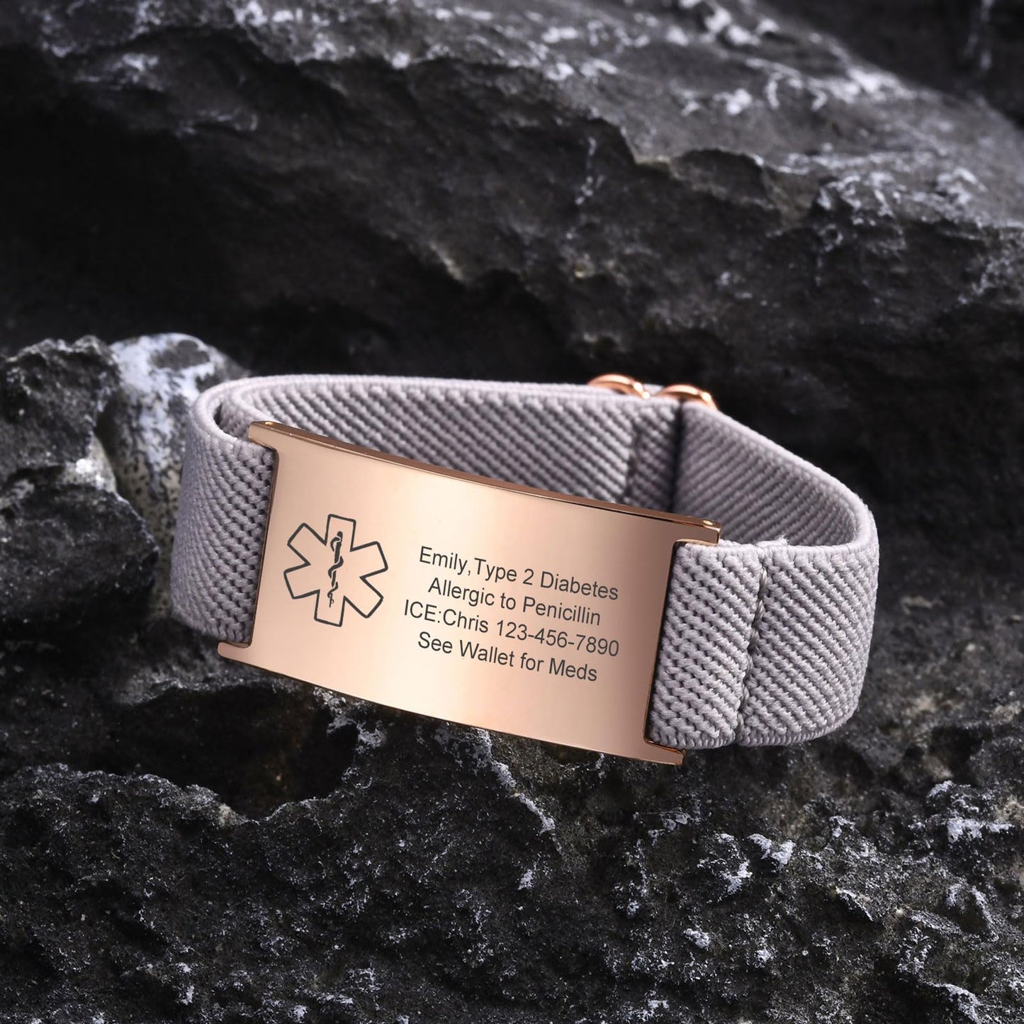 VNOX Dnr(Do Not Resuscitate) Medical Alert Bracelets for Women Men Patients Stainless Steel Emergency Bracelets Wristbandersonalized Mens Life Health Alert Bracelet