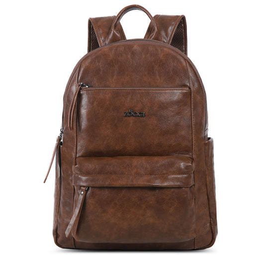 ZOCAI Large Leather Backpack Purse for Women – Vegan Retro Leather Travel Backpack for Women with Compartment, Multiple Pockets Roomy Large Capacity Daypack for Work Traveling.