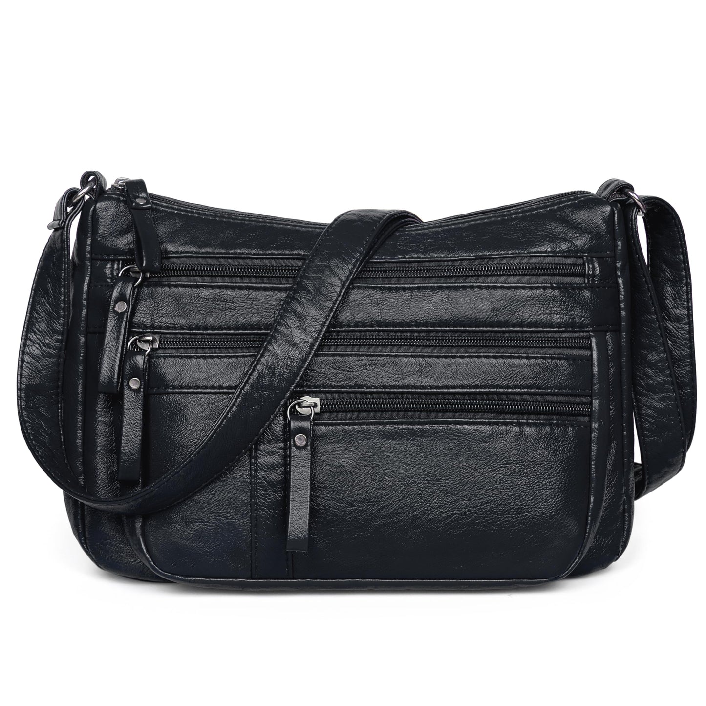 VOLGANIK ROCK Vegan Leather Purses for Women Lightweight and Soft Womens Crossbody Handbags with Multi Pockets, Card Slot, Gift for Women