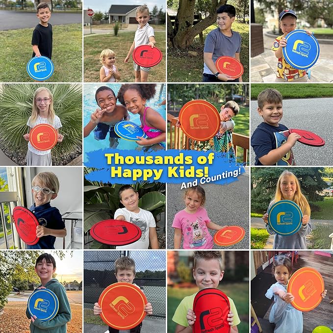 Fun Flying Toy for Kids, Teens & Adults - Beach Soft Disc - Durable Design Floats On Water - Use As A Pool Toy & Water Activity - Outdoor Toys & Stocking Stuffer Gifts For Kids All Ages Boys & Girls