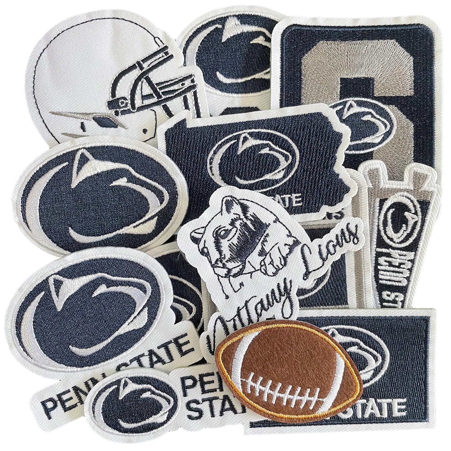 13 Pcs Pennsylvania Patches,Logo Iron-on Patch for Jacket Backpack Jeans Jacket