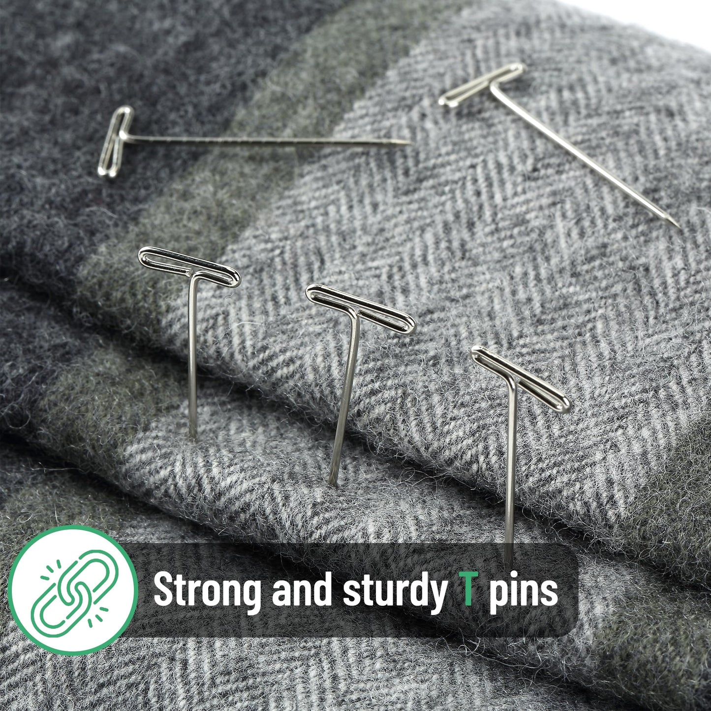 Mr. Pen- Blocking Mats for Knitting & Crochet Projects 12" x 12" & T Pins for Sewing 220 Pack