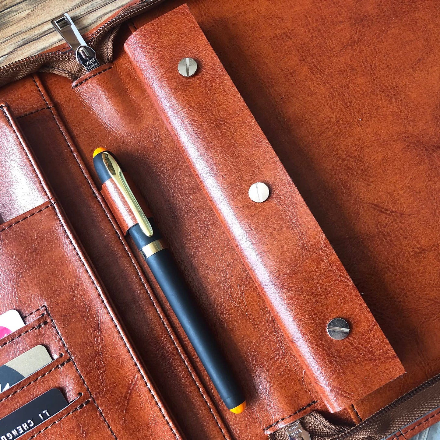 Cadderki Professional Vegan Leather Pilot Logbook, Pilot Journal for Letter Size Paper, Pilot Log Book Binder, Pilot Log Organizer, logbook Aviation Cover