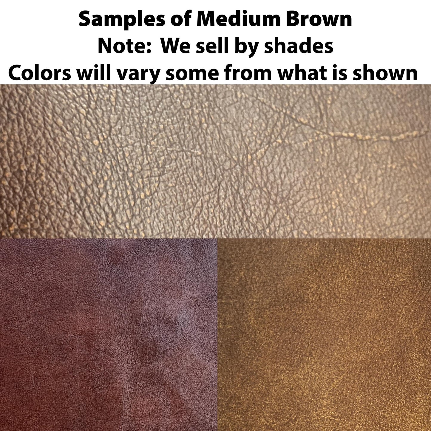 Premium Full-Grain Cowhide Leather Sheet - Large 6x6 Feet or More - Natural, Durable & Versatile for DIY Crafts, Upholstery, and Home Decor (Medium Brown)