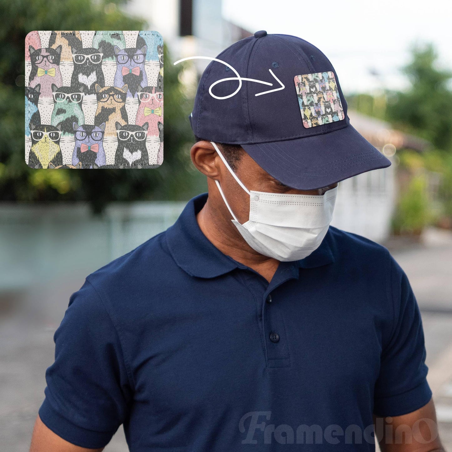 Framendino, 10 Pack Sublimation Patch Blank Square Leather Iron on Patches for Hat Shirt Jeans