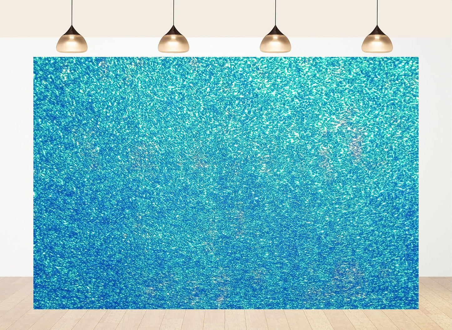 LidyMini 10x5ft Fabric Sparkling Blue Water Backdrop Glistening Ripple Texture Background Minimalist Nature Shooting