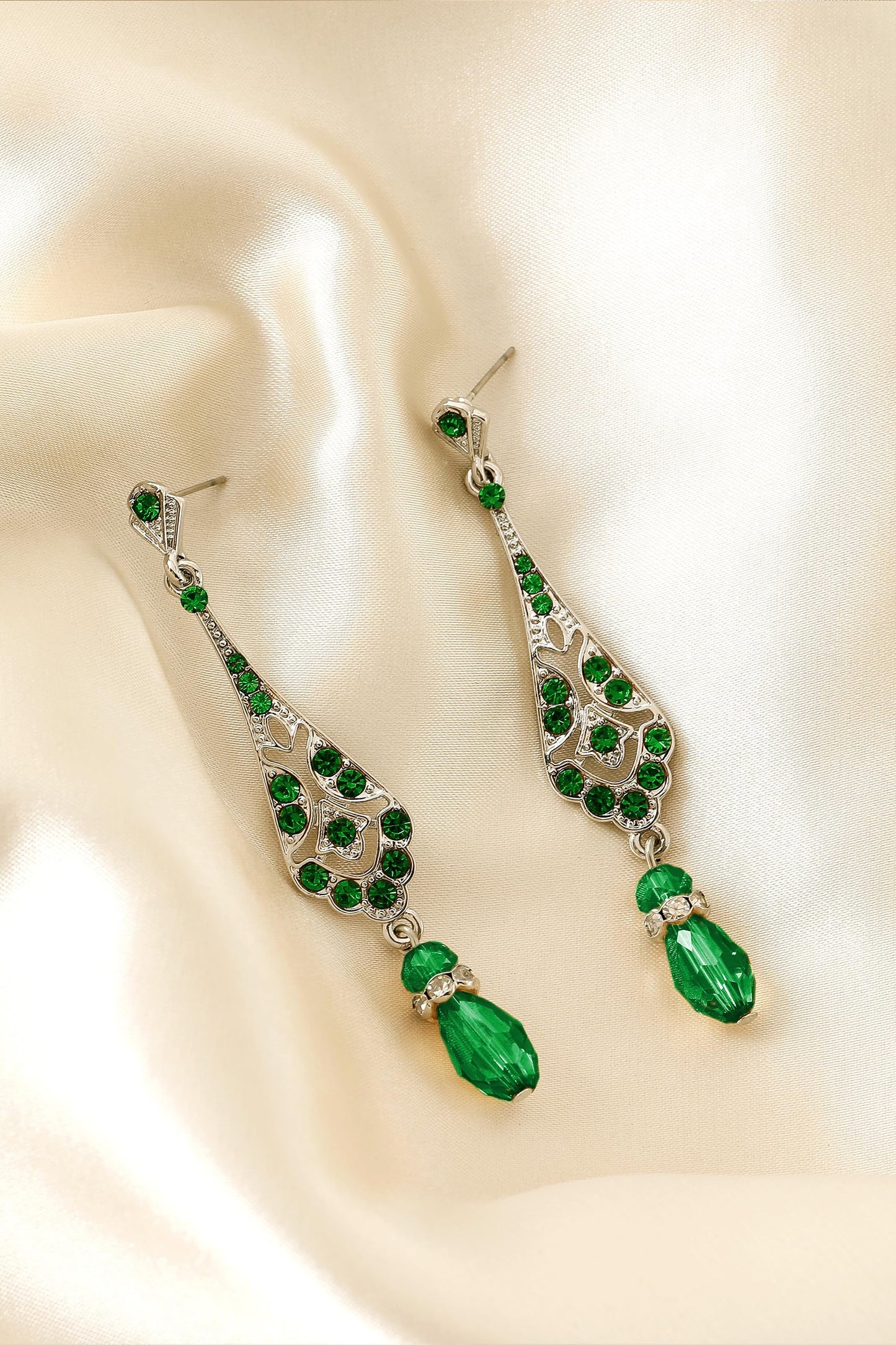 BABEYOND 1920s Vintage Wedding Pearl Dangle Drop Earrings Art Deco Gatsby Earrings