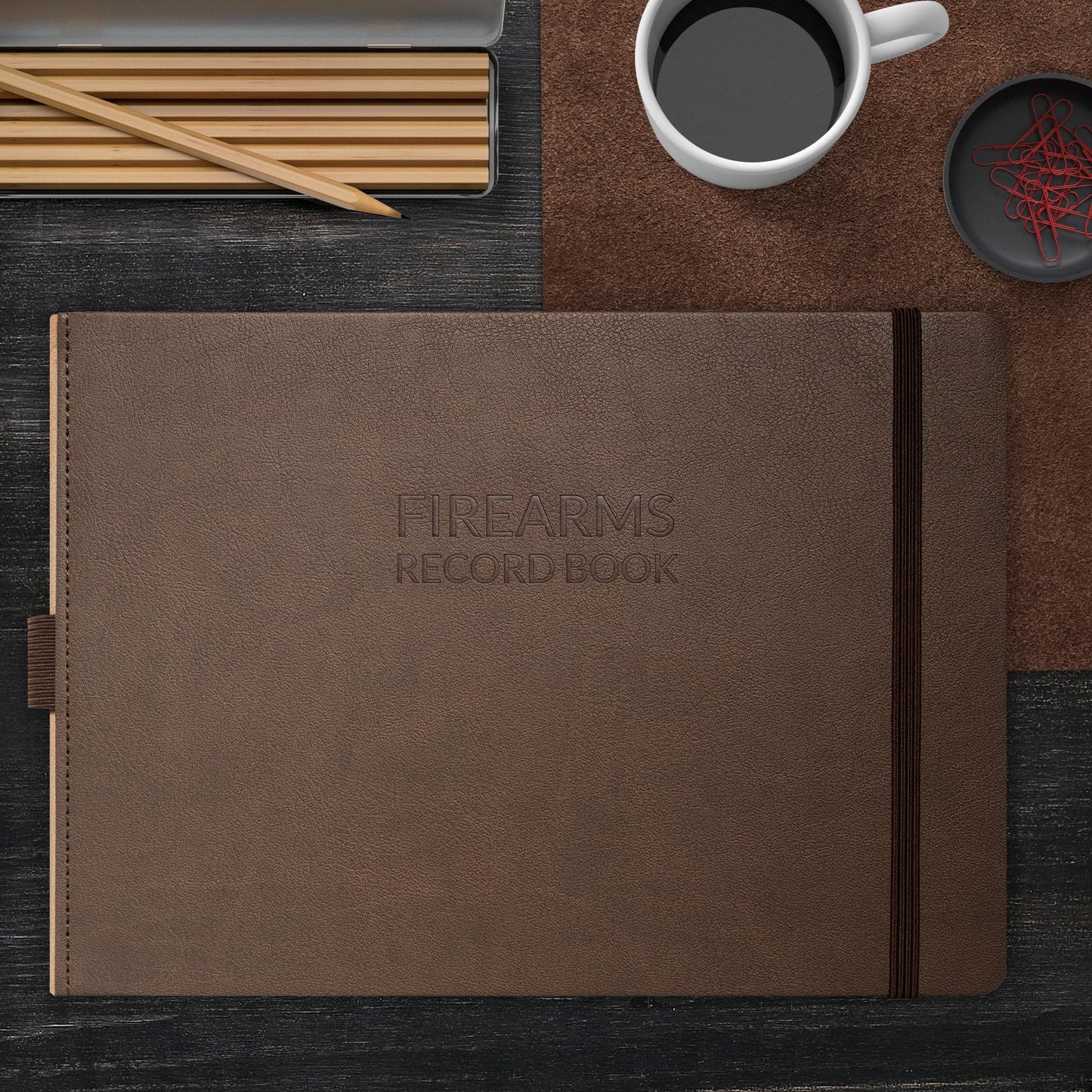 Skyline Firearms Acquisition & Disposition Record Book – Hardcover Gun Log Book for Firearm Dealers & Personal Use – Log Book for Receipt & Disposition Records, 10x7″(Dark Brown)