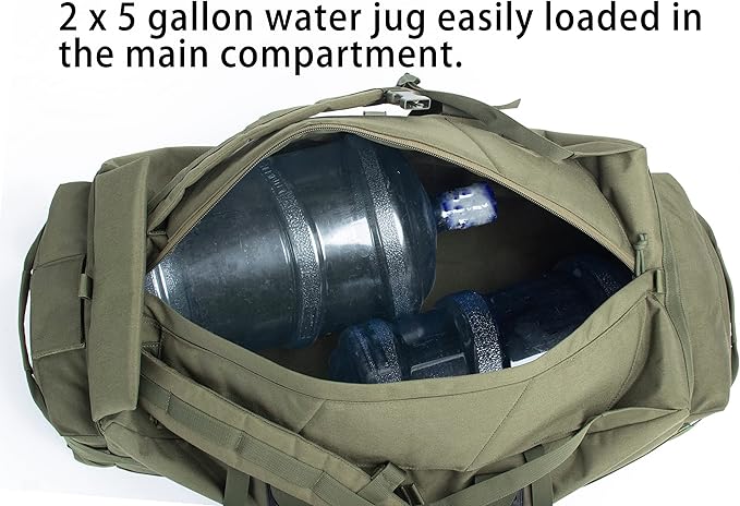 Large Military Duffle Bag Backpack Tactical Field Gear Equipment Duffel Bag Army Deployment Bag 85L