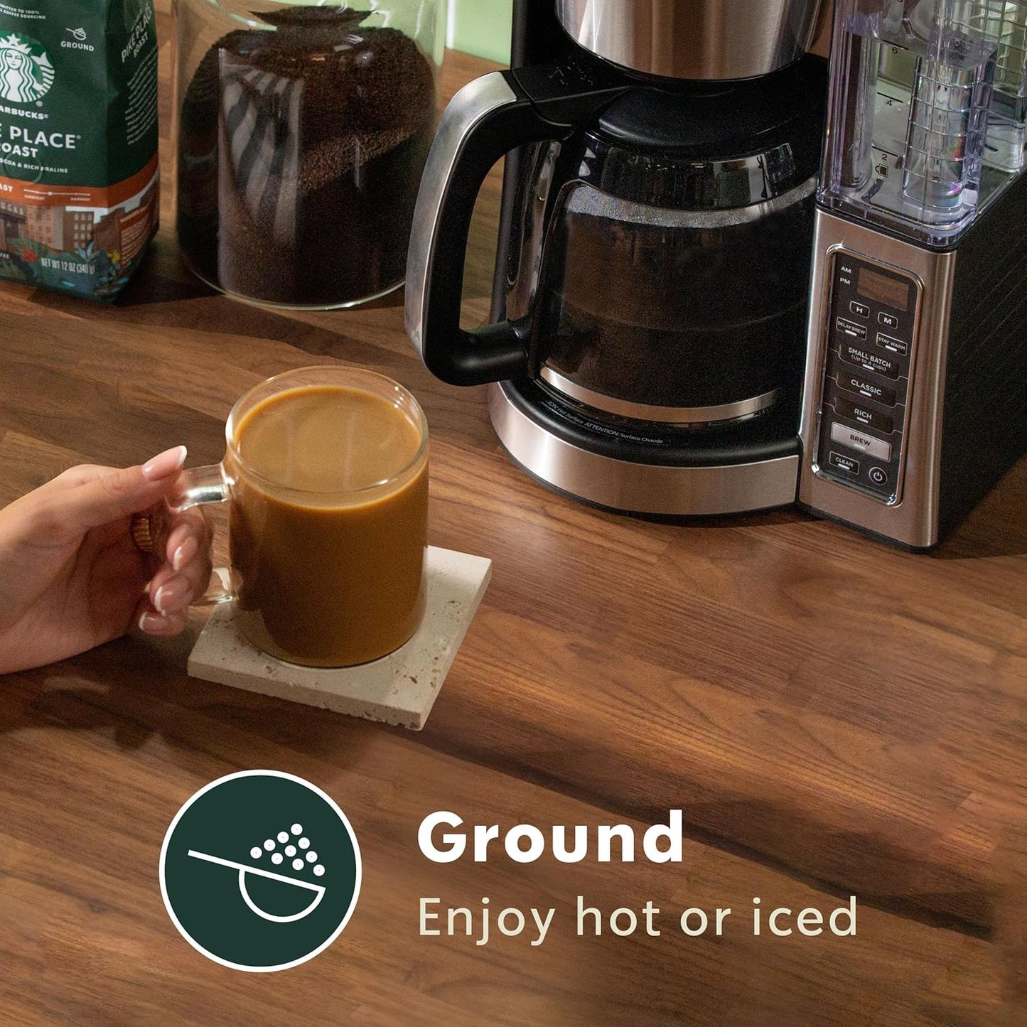 Starbucks Ground Coffee - Medium Roast Breakfast Blend for Hot or Iced Coffee | 28 oz