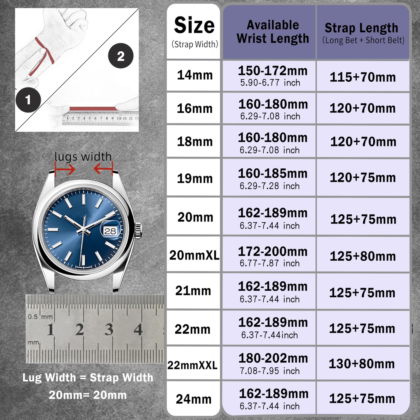 Gomvadr Quick Release Leather Watch Bands 14mm 16mm 18mm 19mm 20mm 21mm 22mm 24mm ,Vintage Oil Wax-Tanned Leather Watch Straps Men's Watch Band Replacement Watch Strap for Men Women,Tan with Contrast Stitch/Blk Buckle, 18mm