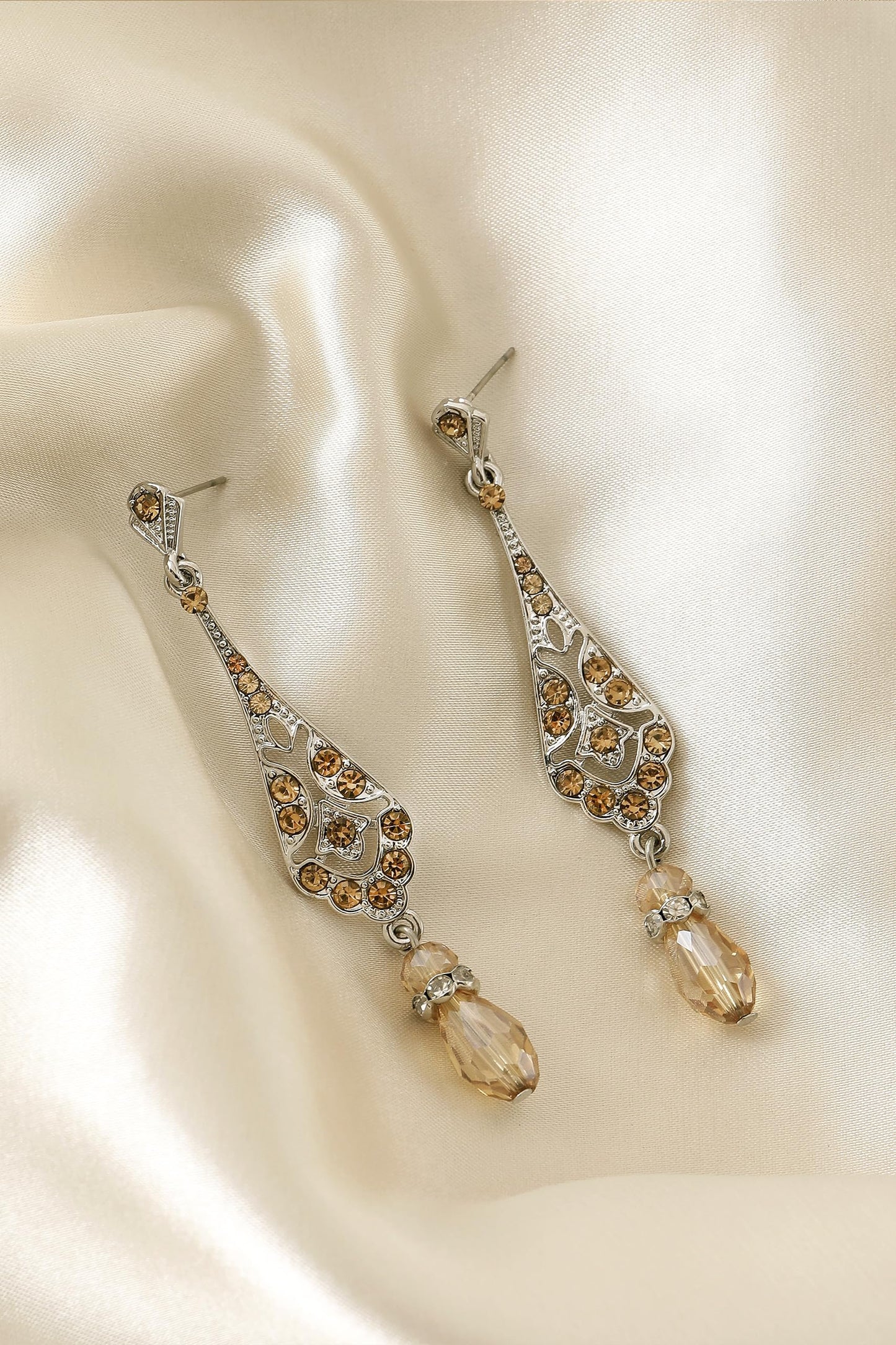 BABEYOND 1920s Vintage Wedding Pearl Dangle Drop Earrings Art Deco Gatsby Earrings