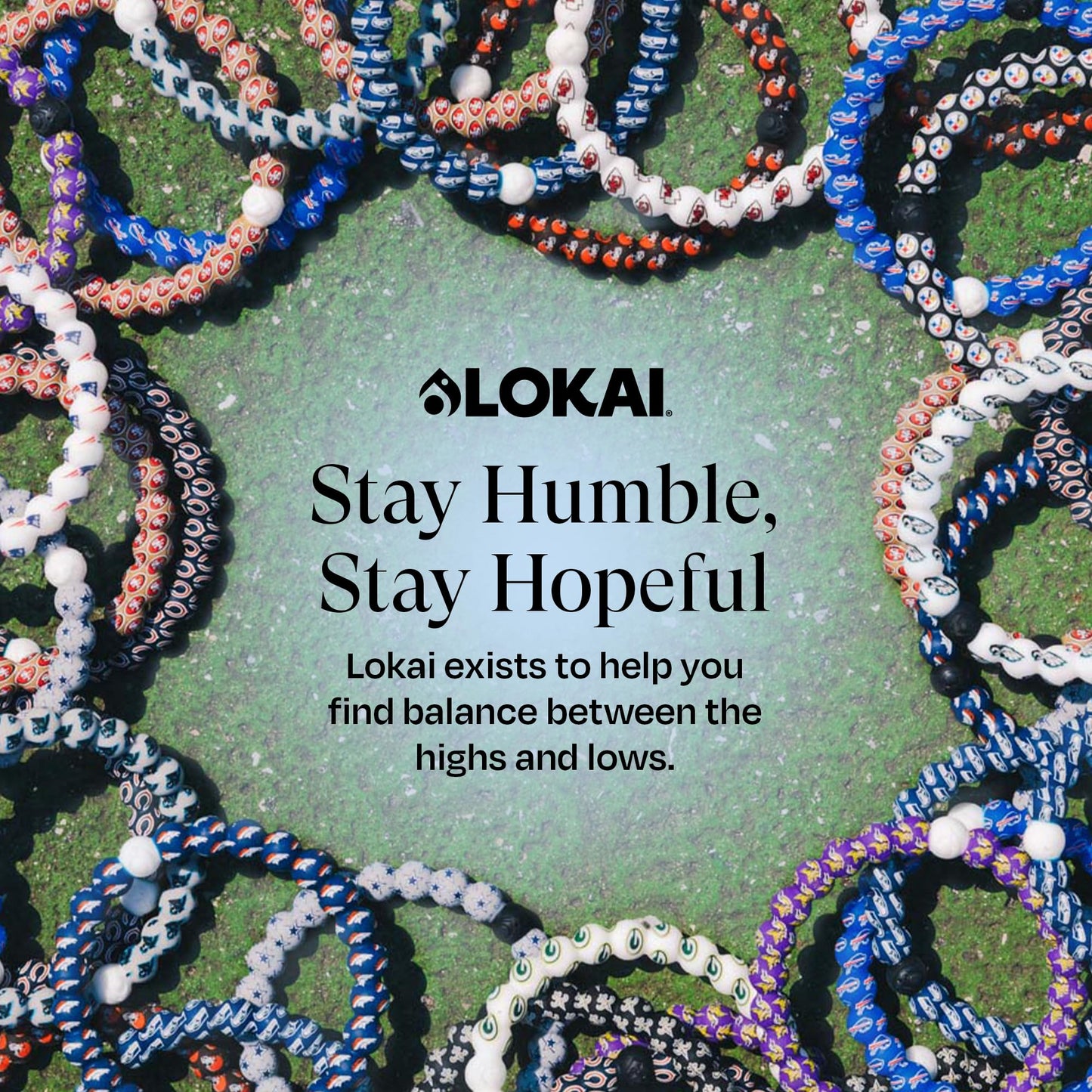 Lokai Collegiate Silicone Beaded Bracelet for Women & Men (LSU Home Field, Medium) - Stylish & Colorful Bead Bracelet Fashion Jewelry - Ring Bangle Slide-On Style Over Wrist for Comfortable Fit
